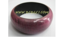 Handpainted Wood Bangle Made In Indonesia